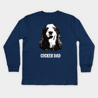 Cocker Spaniel Dad Kids Long Sleeve T-Shirt